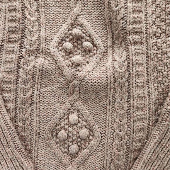 Moda International Mauve Wool Blend Mixed Stitch Boatneck Fitted Sweater - Picture 4 of 7